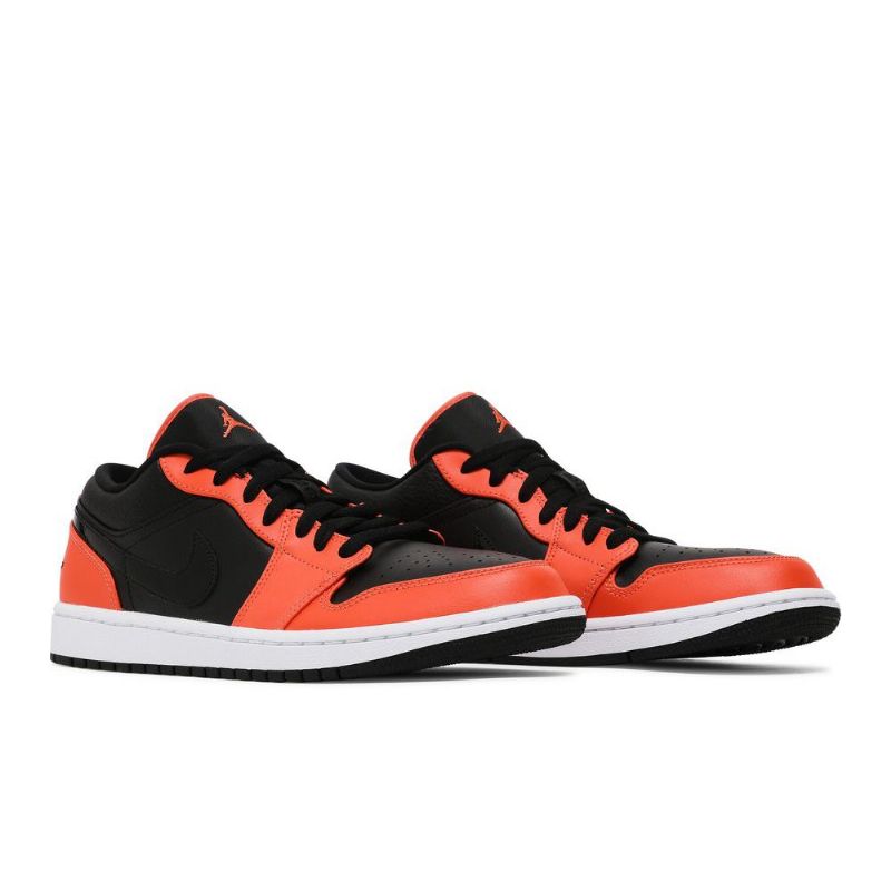 Air Jordan 1 Low Se Svart Oransje Hvit Herresko
