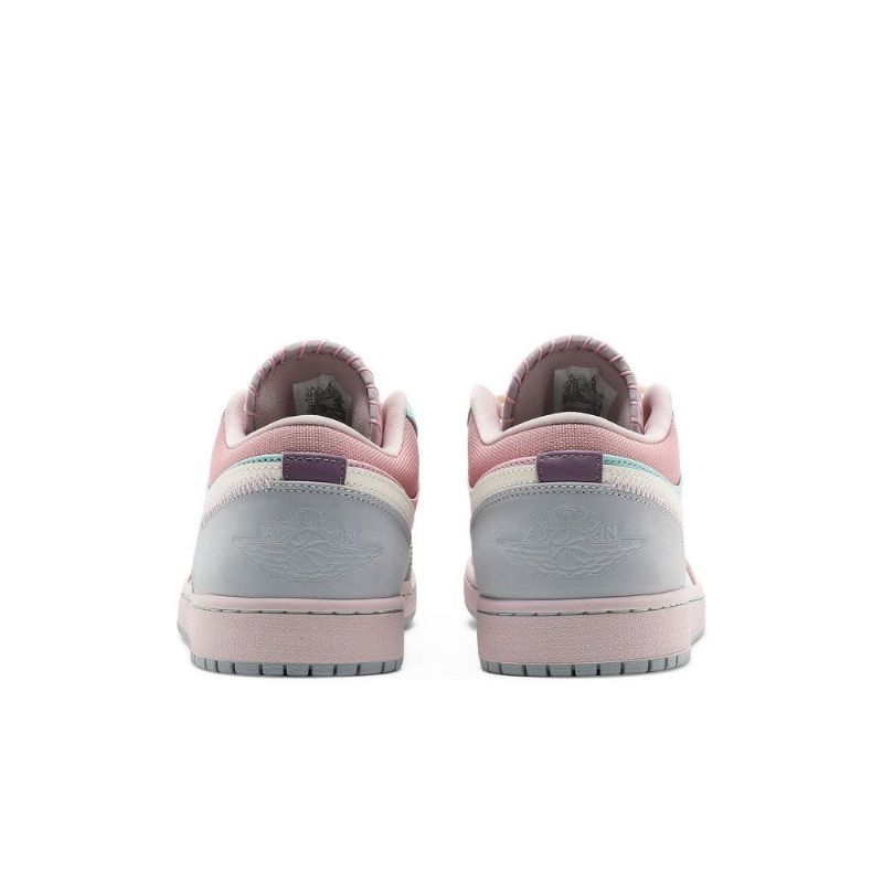 Air Jordan 1 Low Se Turkis Rosa Lilla Beige Herresko