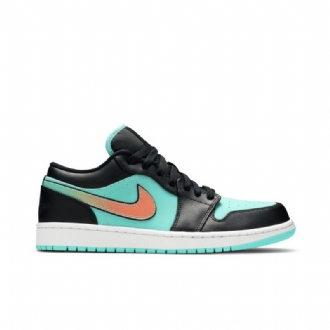 Air Jordan 1 Low Se Turkis Svart Rosa Herresko