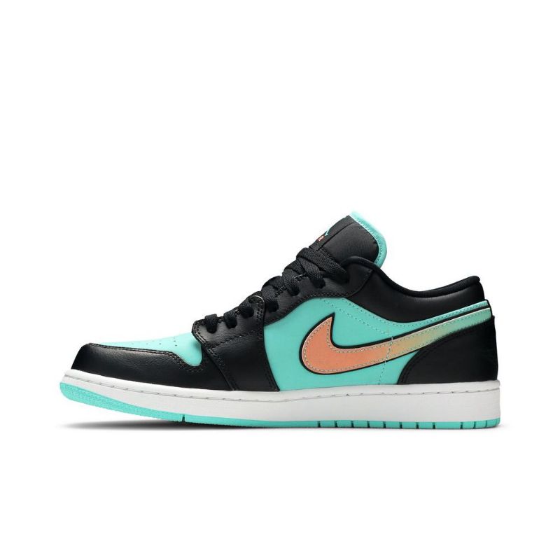 Air Jordan 1 Low Se Turkis Svart Rosa Herresko
