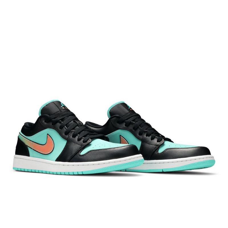 Air Jordan 1 Low Se Turkis Svart Rosa Herresko