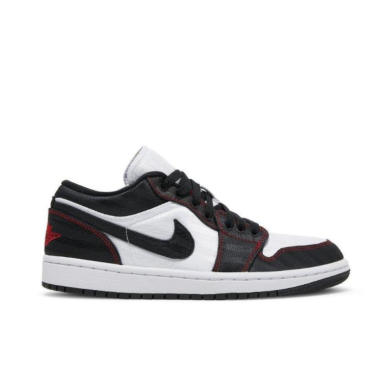 Air Jordan 1 Low Se Utility Hvit Svart Rød Damesko