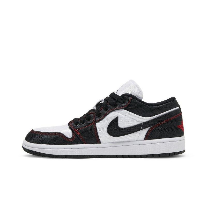 Air Jordan 1 Low Se Utility Hvit Svart Rød Damesko