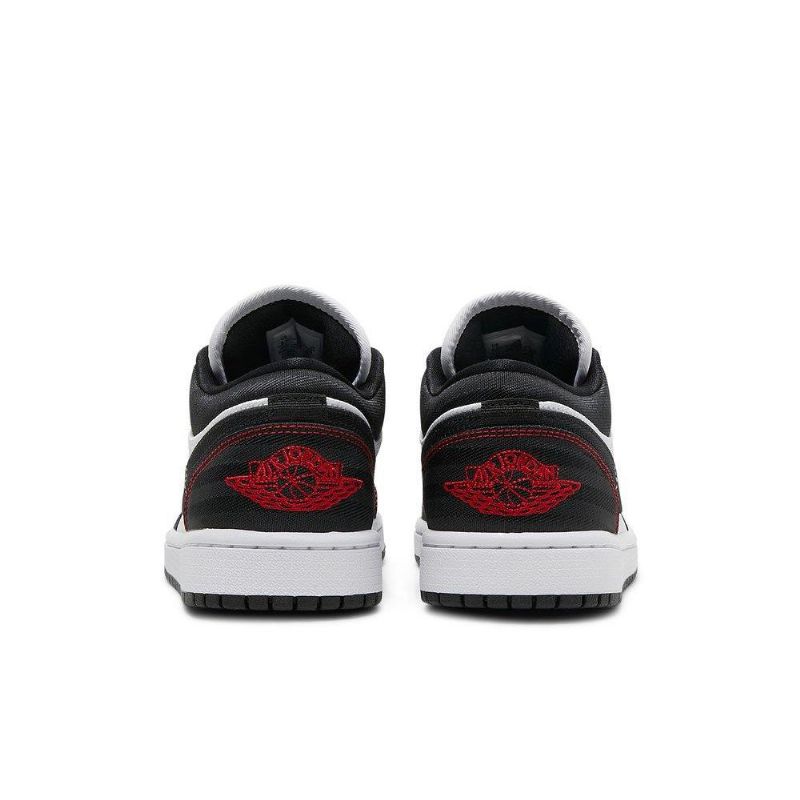 Air Jordan 1 Low Se Utility Hvit Svart Rød Damesko