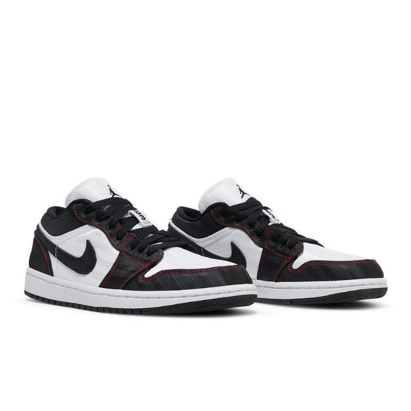 Air Jordan 1 Low Se Utility Hvit Svart Rød Damesko