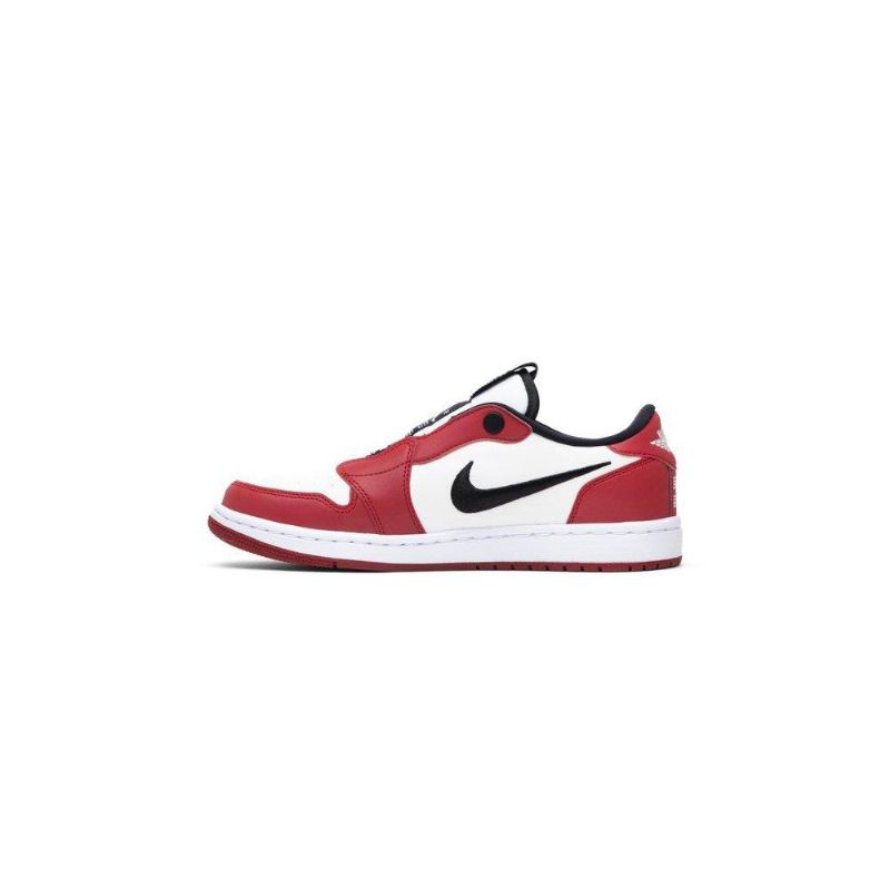 Air Jordan 1 Low Slip Rød Hvit Svart Damesko