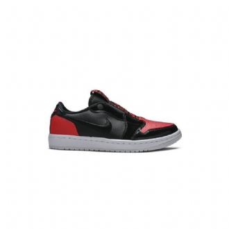 Air Jordan 1 Low Slip Rød Svart Damesko