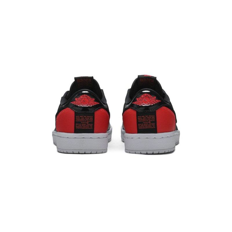 Air Jordan 1 Low Slip Rød Svart Damesko