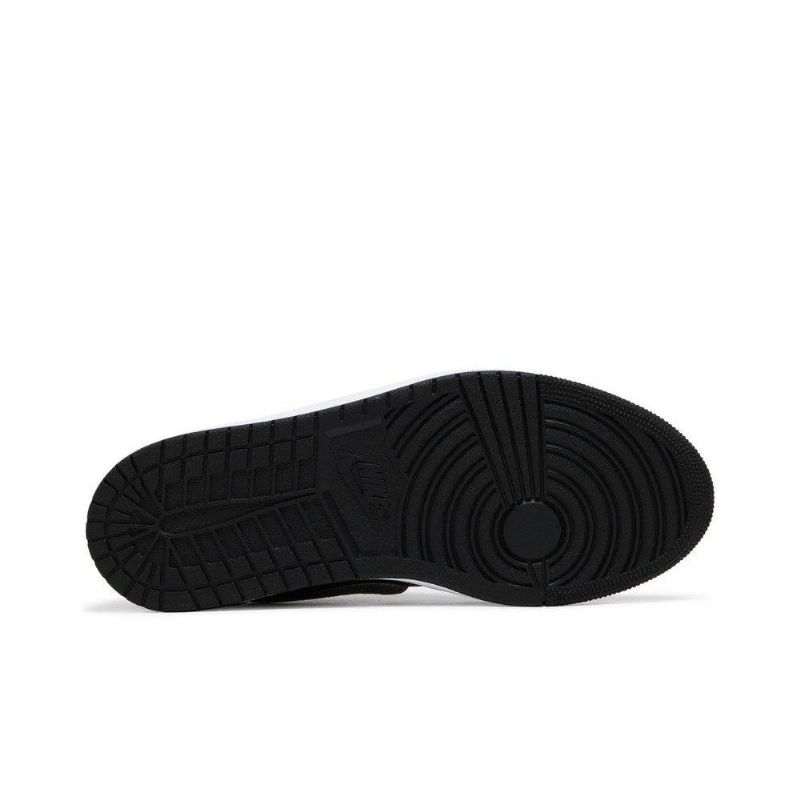 Air Jordan 1 Low Slip Svart Grå Hvit Damesko