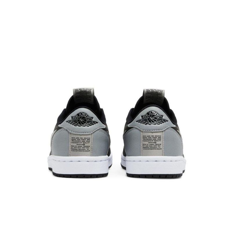 Air Jordan 1 Low Slip Svart Grå Hvit Damesko