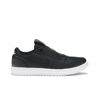 Air Jordan 1 Low Slip Svart Hvit Damesko