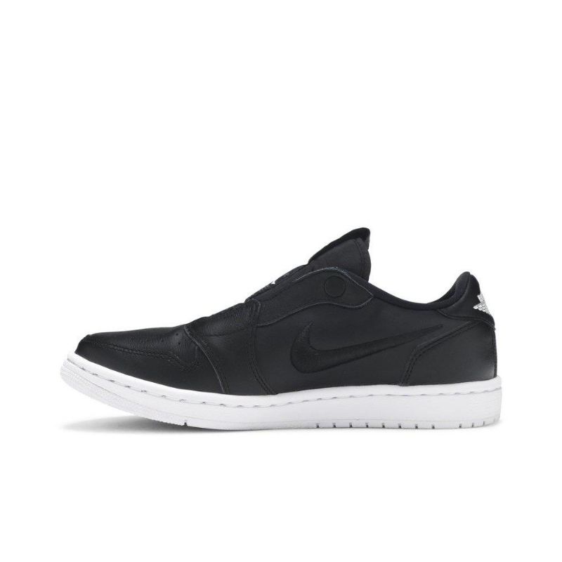 Air Jordan 1 Low Slip Svart Hvit Damesko