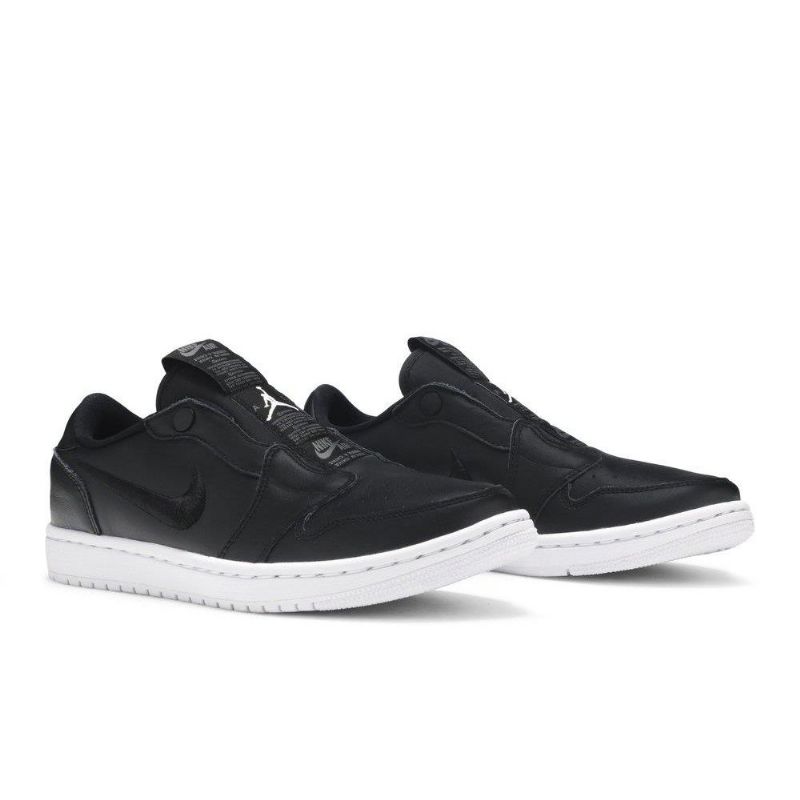 Air Jordan 1 Low Slip Svart Hvit Damesko