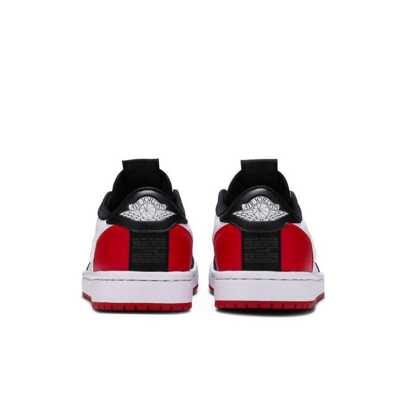 Air Jordan 1 Low Slip Svart Hvit Rød Damesko