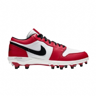 Air Jordan 1 Low Td Cleat Hvit Rød Svart Herresko