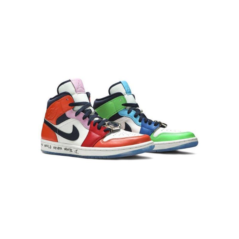 Air Jordan 1 Melody Ehsani Mid Hvit Flerfarget Damesko