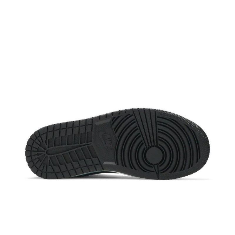Air Jordan 1 Mid Blå Svart Hvit Damesko