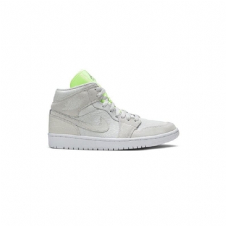 Air Jordan 1 Mid Grågrønne Damesko