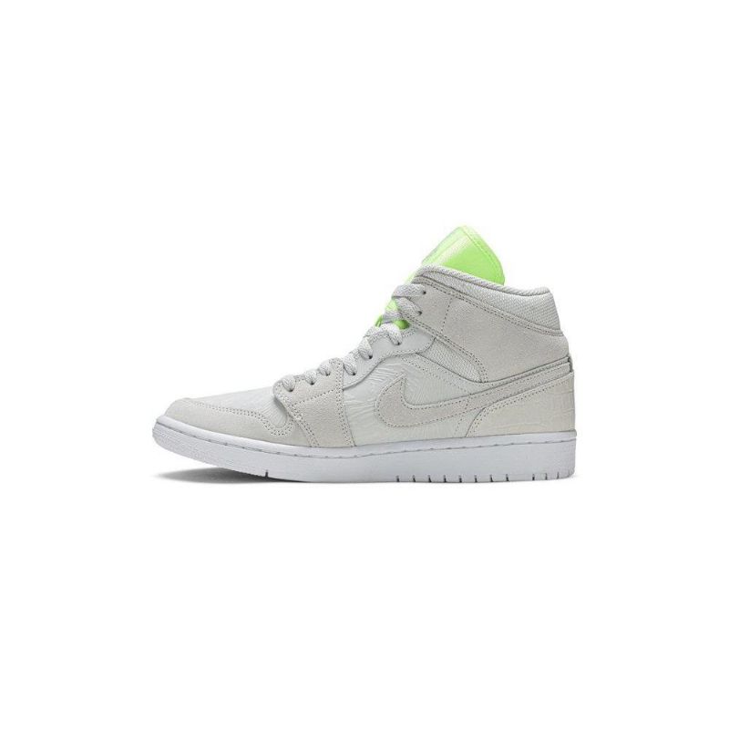 Air Jordan 1 Mid Grågrønne Damesko