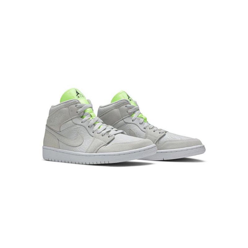 Air Jordan 1 Mid Grågrønne Damesko