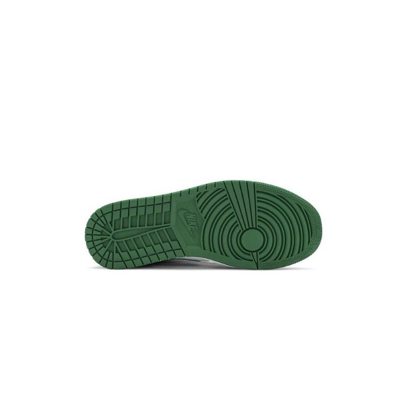 Air Jordan 1 Mid Grønn Hvit Svart Rød Herresko