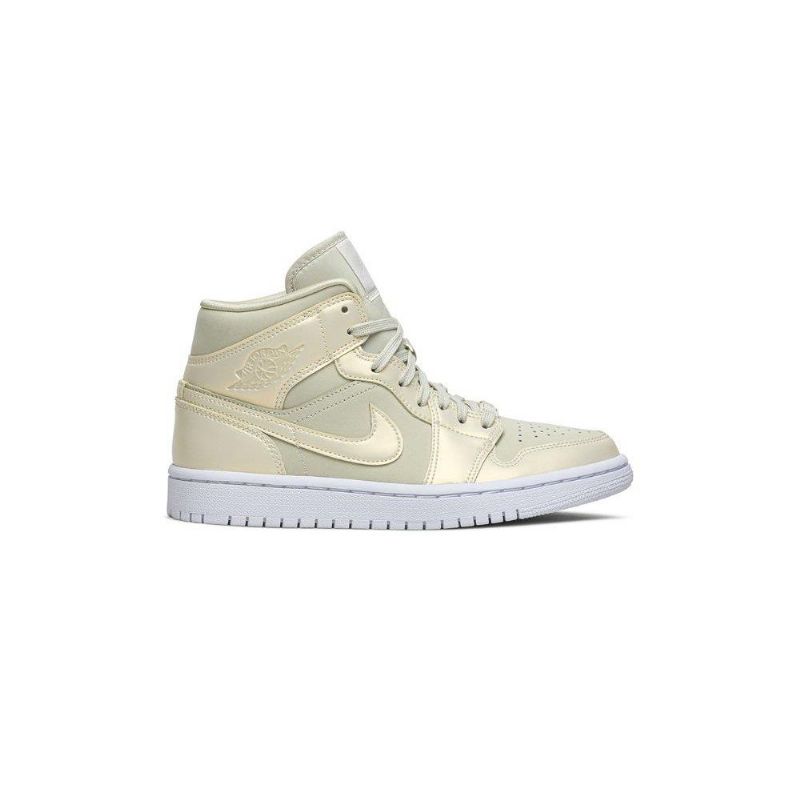 Air Jordan 1 Mid Gul Hvit Damesko