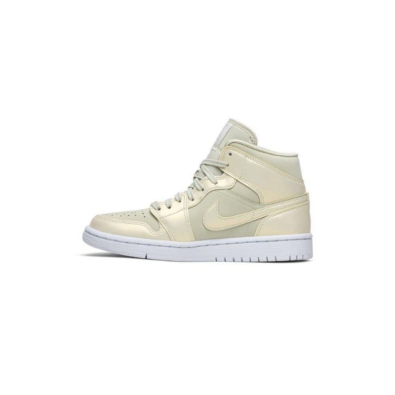 Air Jordan 1 Mid Gul Hvit Damesko