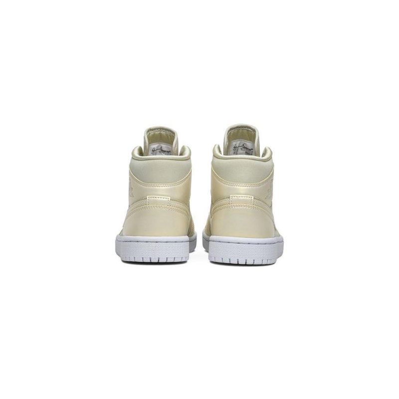 Air Jordan 1 Mid Gul Hvit Damesko