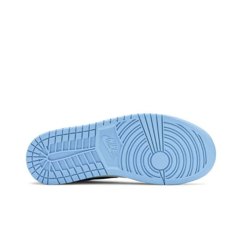 Air Jordan 1 Mid Hvit Blå Svart Herresko