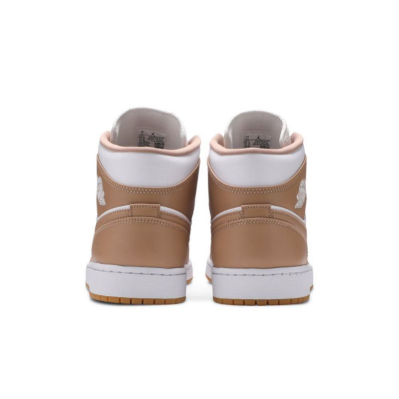 Air Jordan 1 Mid Hvit Brun Herresko