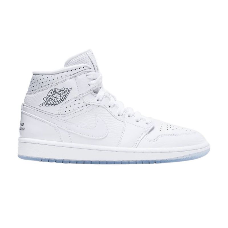 Air Jordan 1 Mid Hvit Damesko