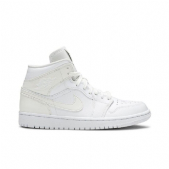 Air Jordan 1 Mid Hvit Damesko