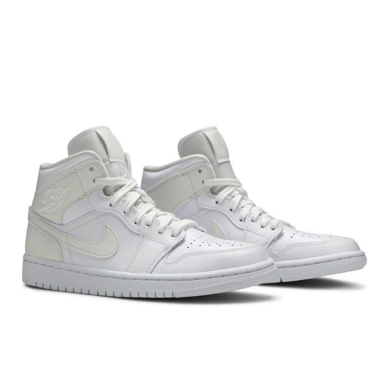 Air Jordan 1 Mid Hvit Damesko