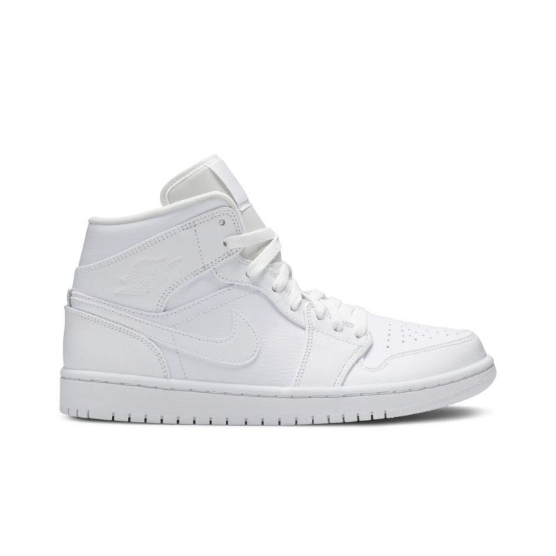 Air Jordan 1 Mid Hvit Herresko