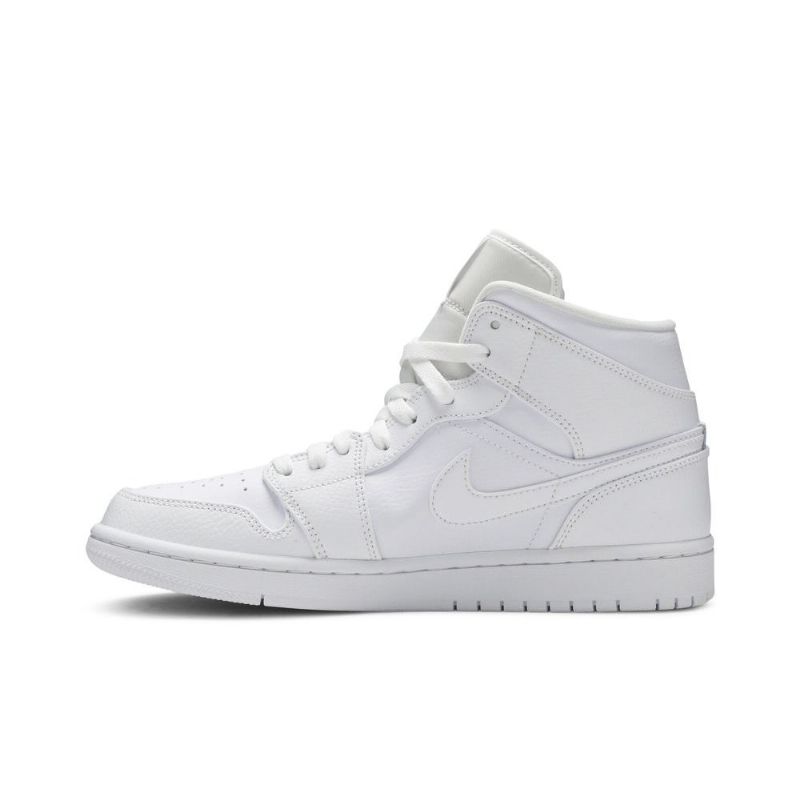 Air Jordan 1 Mid Hvit Herresko