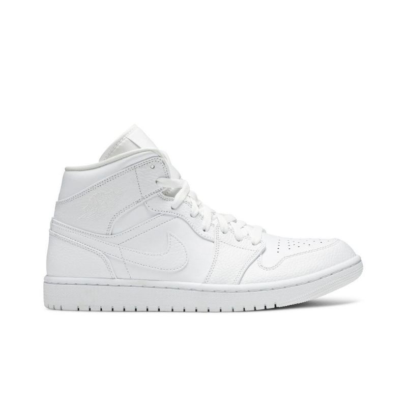 Air Jordan 1 Mid Hvit Herresko
