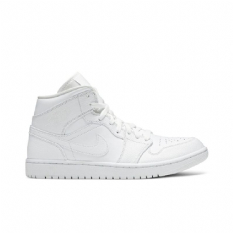 Air Jordan 1 Mid Hvit Herresko