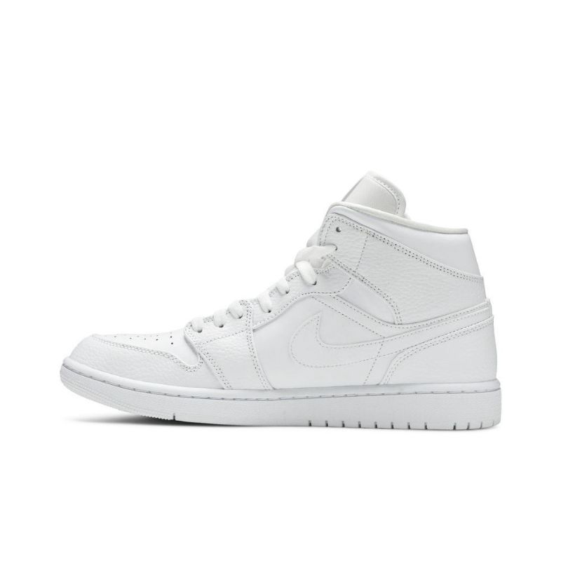 Air Jordan 1 Mid Hvit Herresko