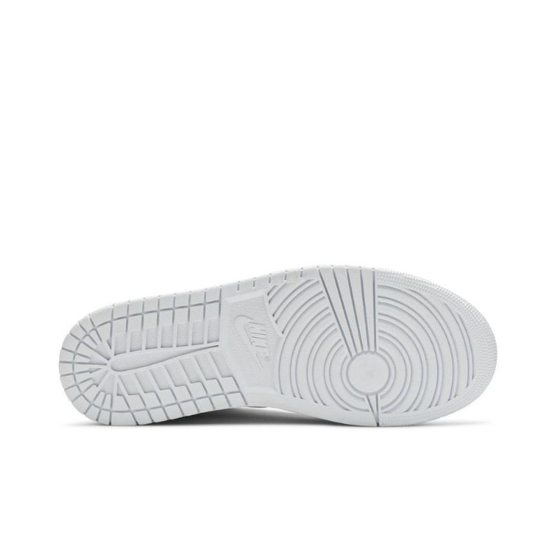 Air Jordan 1 Mid Hvit Herresko