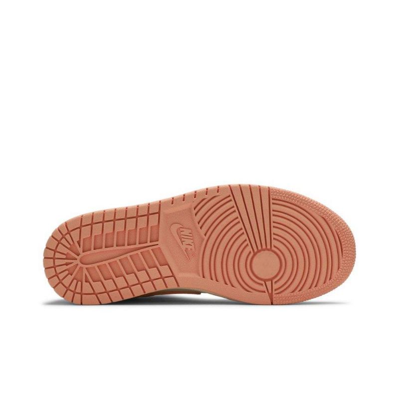Air Jordan 1 Mid Oransje Rosa Khaki Damesko