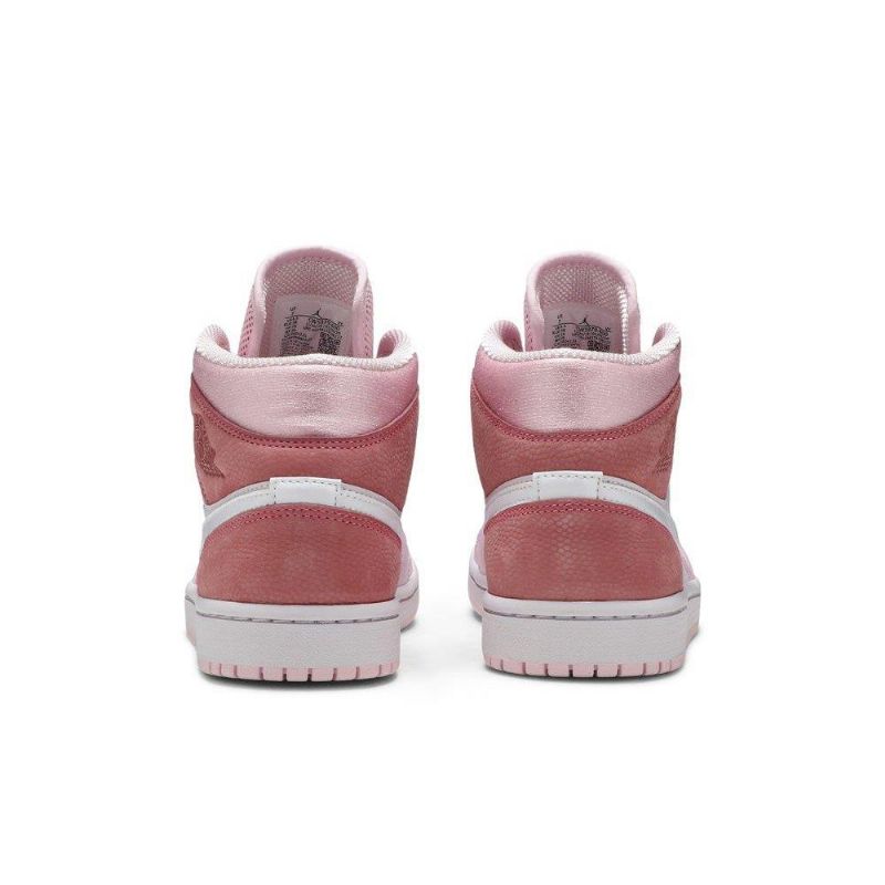 Air Jordan 1 Mid Rosa Hvit Damesko