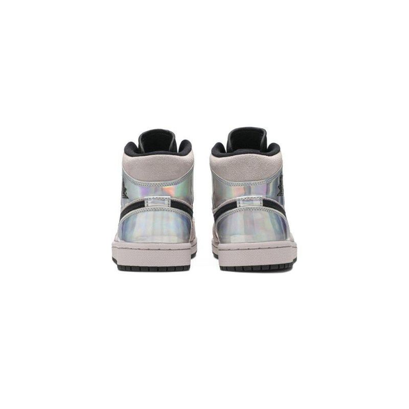 Air Jordan 1 Mid Rosa Svart Flerfarget Damesko