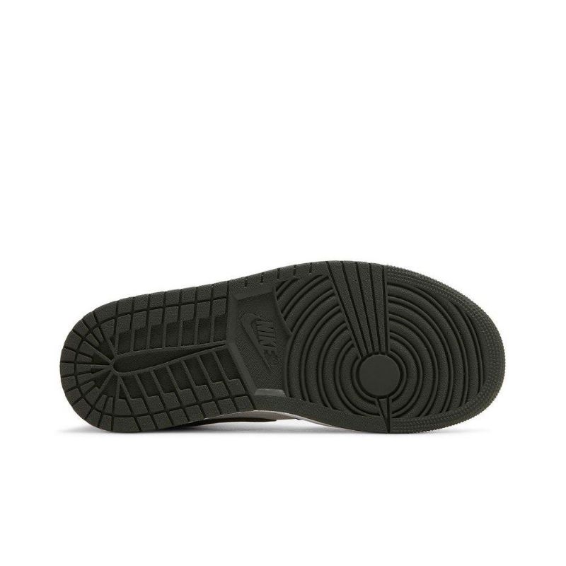 Air Jordan 1 Mid Se Brun Rød Hvit Damesko