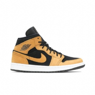 Air Jordan 1 Mid Se Brun Svart Damesko