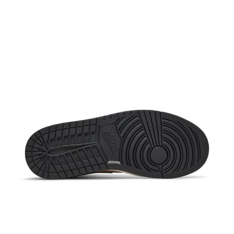 Air Jordan 1 Mid Se Brun Svart Herresko