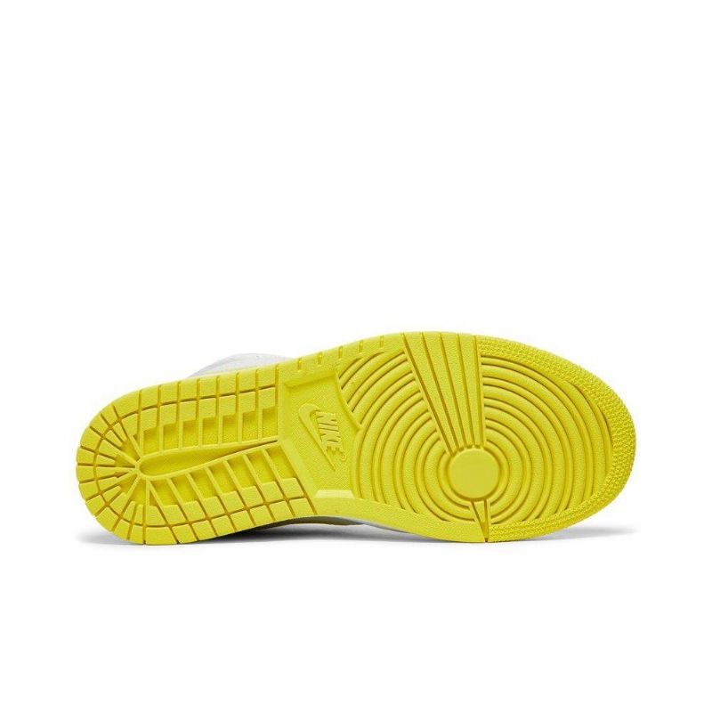 Air Jordan 1 Mid Se Gul Hvit Damesko