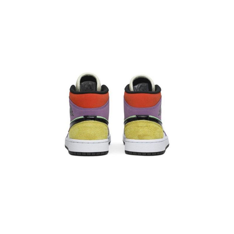 Air Jordan 1 Mid Se Hvit Flerfarget Damesko