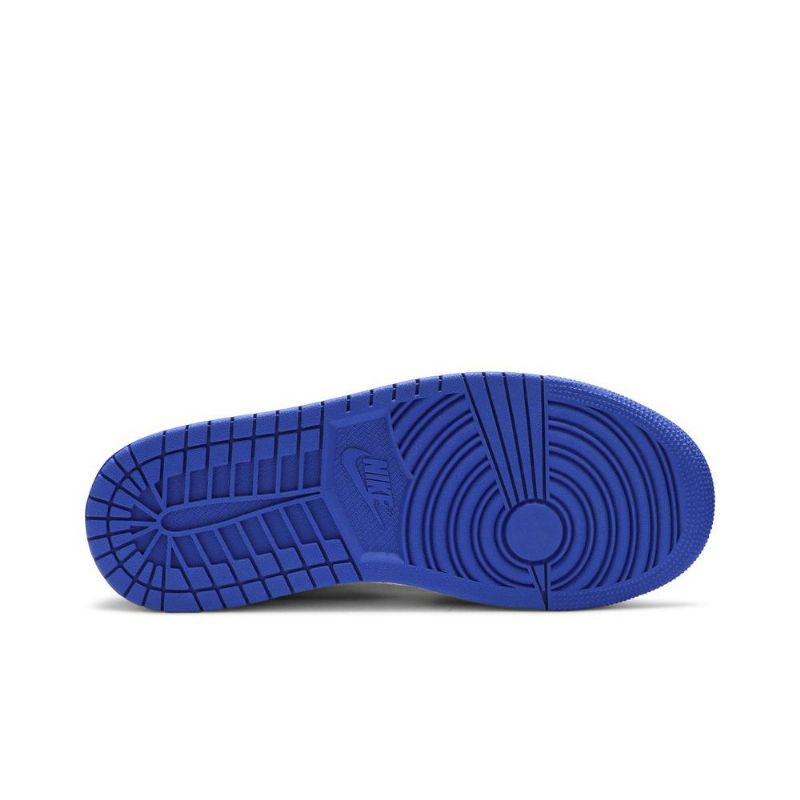 Air Jordan 1 Mid Se Hvit Svart Grå Blå Herresko