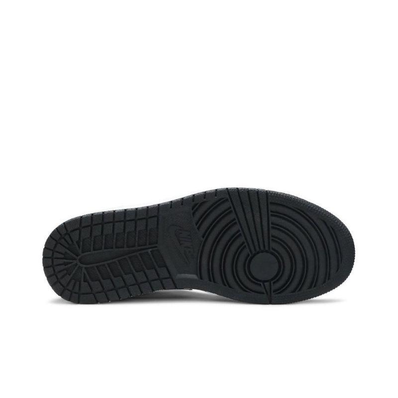 Air Jordan 1 Mid Se Hvit Svart Grå Rød Herresko