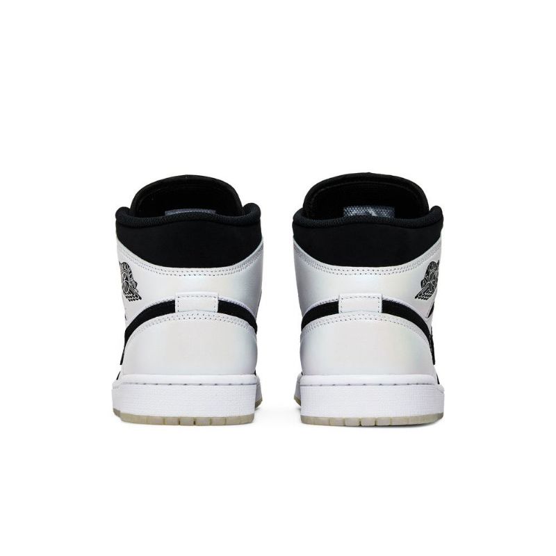 Air Jordan 1 Mid Se Hvit Svart Herresko